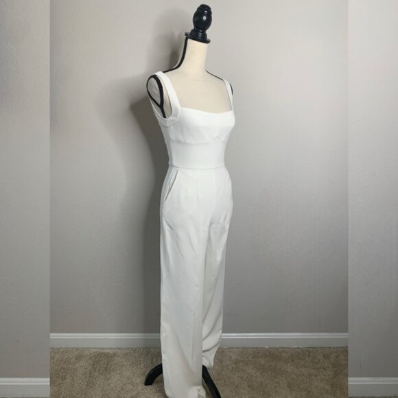 SALONI Rachel Ivory Jumpsuit - Picture 7 of 16